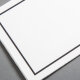 Bütten Trauerkarte 113 x 175 mm - Abgesetzter Rand - weiss halbmatt