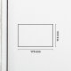 Bütten Trauerkarte 113 x 175 mm - Abgesetzter Rand - weiss halbmatt