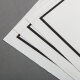 Büttenpapier Trauerpapier A4 - Abgesetzter Rand - gerippt