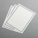 B&uuml;tten Trauerbogen hochdoppelt - 175x215mm - Abgesetzter Rand - weiss halbmatt