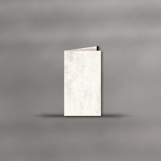 Trauerkarte hochdoppelt 195 x 114mm - Marmor hellgrau
