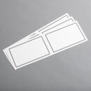 B&uuml;tten Trauerkarte 113 x 175 mm - Abgesetzter Rand - weiss halbmatt