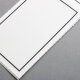 Bütten Trauerkarte 113 x 175 mm - Abgesetzter Rand - weiss halbmatt
