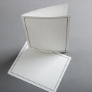 Bütten Trauerbogen gefalzt - 175 x 215 mm -...