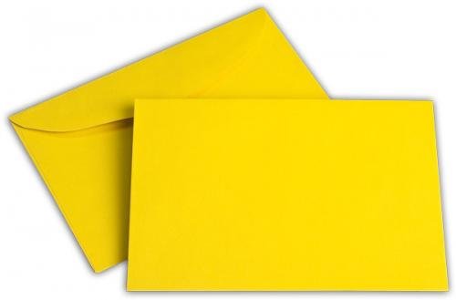 Kuvertierumschläge B6 ohne Fenster - Recycling (rot & gelb)