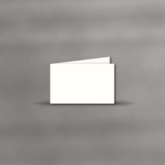 Trauerkarte querdoppelt - 115x185mm creme - Serie Blanco